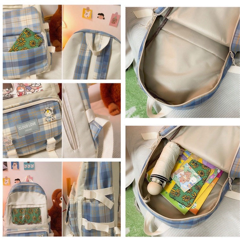 RANSEL ANAK WANITA import Tas Sekolah set 4 in 1 ORIGINAL backpack Perempuan Fashion Korea