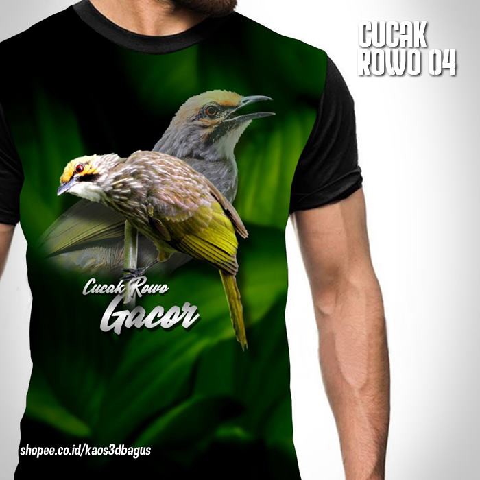 Baju Kaos Burung Cucak Rowo Kaos Kicau Mania Indonesia Kaos