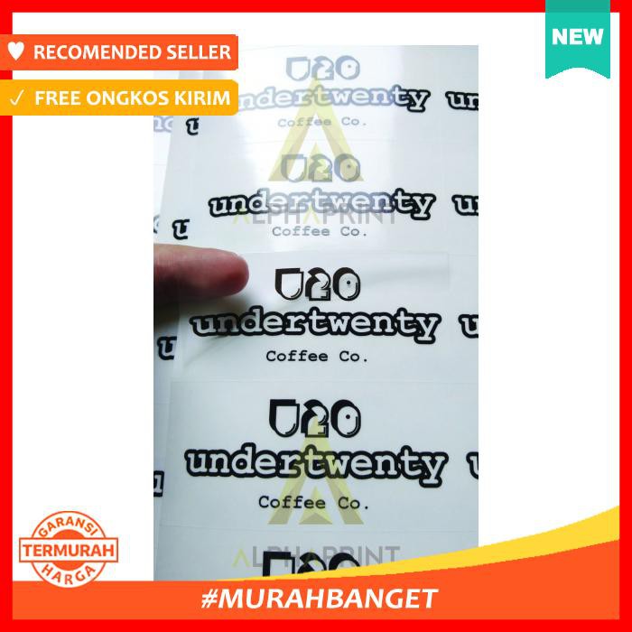 

Sticker Custom Vinyl Transparan / Bening (Print & Cut) - Pengikat & Perekat - Stiker