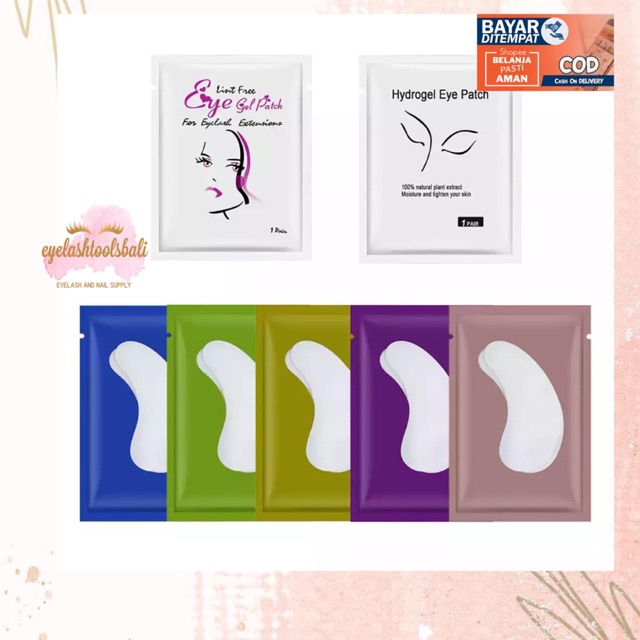 HYDROGEL EYEPATCH PLASTER EYELASH 1 PACK ISI 50 PCS