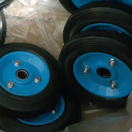 ➬ roda troli 8" inch ban karet Roda karet troli 8" inch ♀