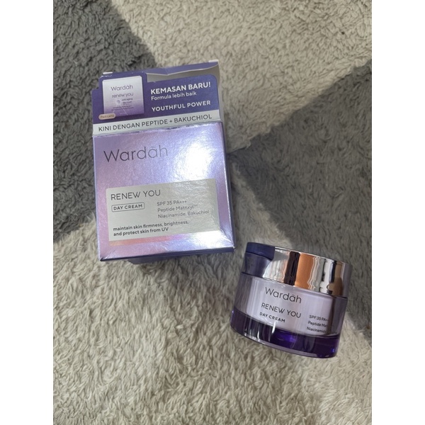 cream siang dan malam wardah renew you