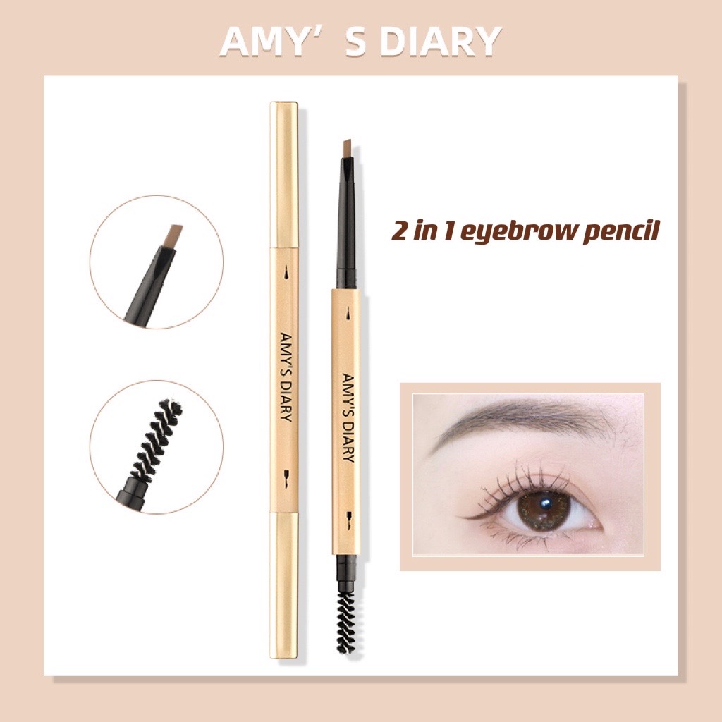 Eyebrow Slim Pencil alis AMY'SDIARY High Pigment Long Lasting Waterproof COD!!