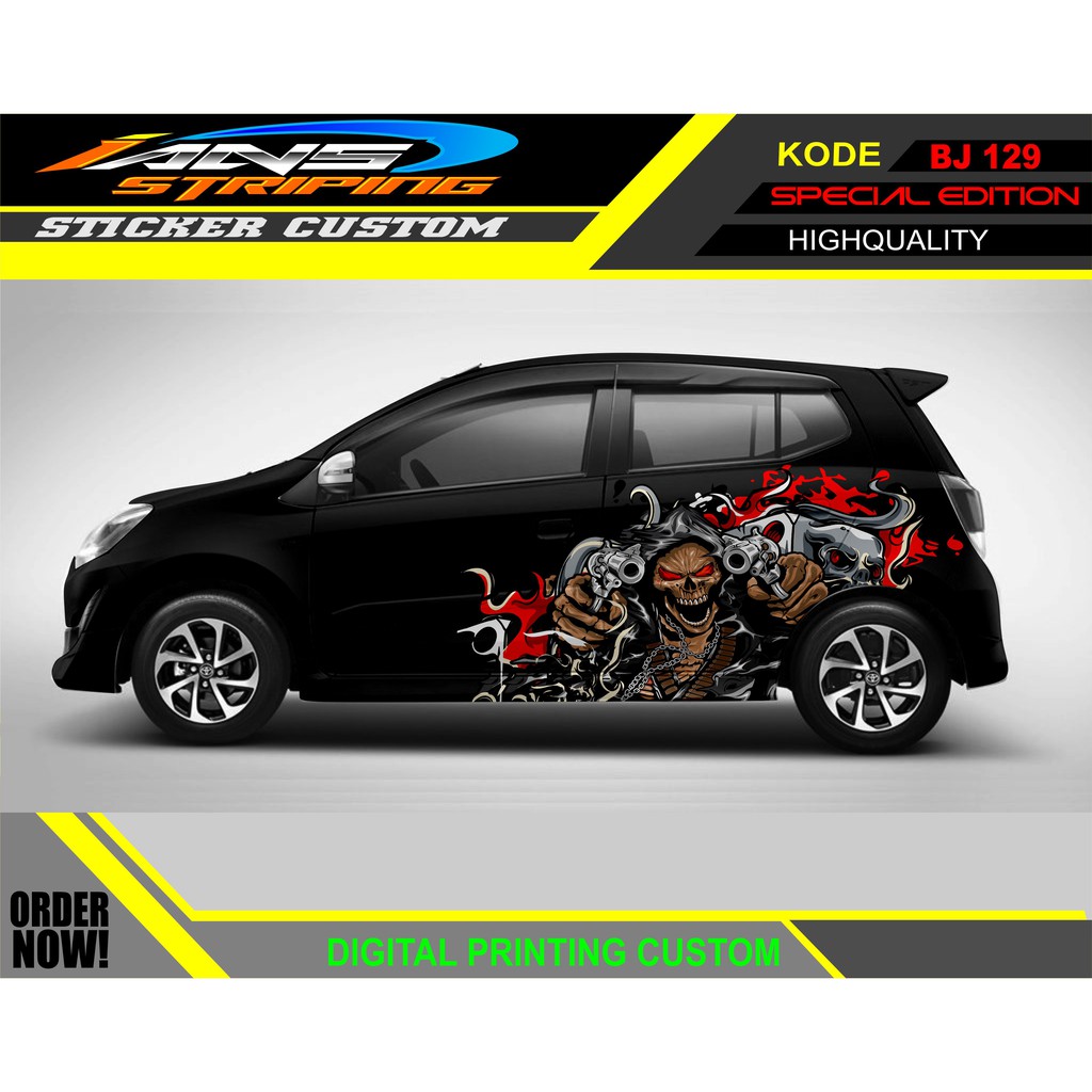 DECAL STICKER HONDA JAZZ / STICKER DECAL MOBIL JAZZ / DECAL STICKER MOBIL