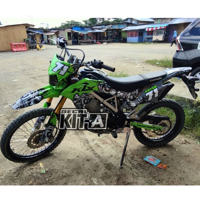 Decal Sticker Kawasaki KLX 150 BF Dekal KLX 150 G Hijau Kawasaki