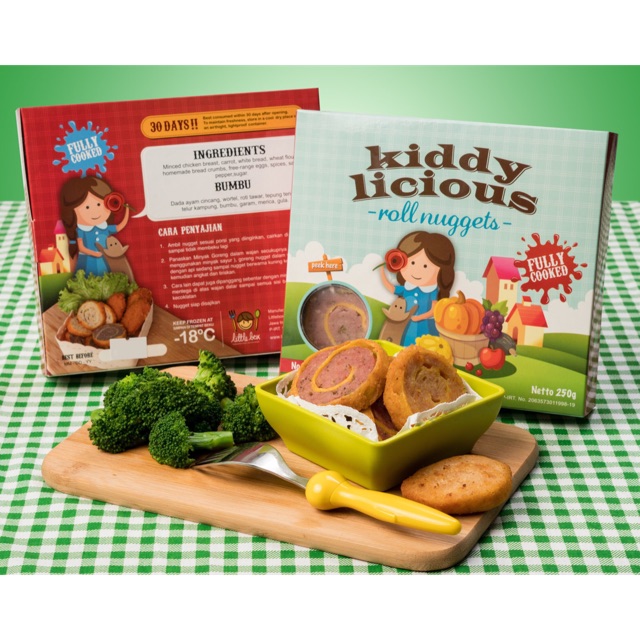 

KIDDYLICIOUS ROLL NUGGETS -- NUGET SEHAT - NUGET SAYUR (untuk anak 12 bulan+)