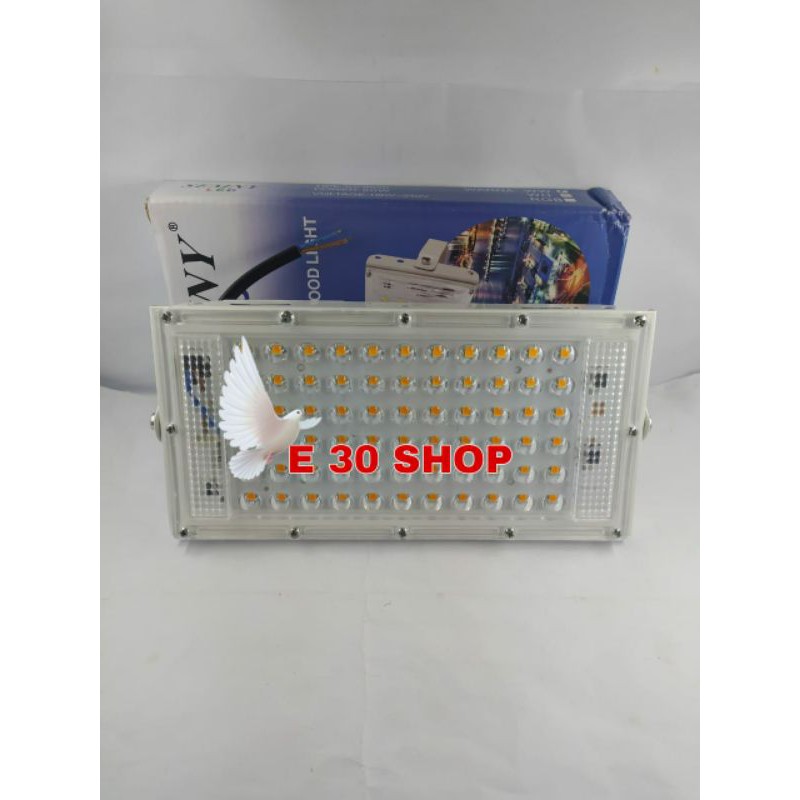 Lampu tembak/LED Flood Light 50 watt SEMNY Cahaya kuning dan Putih