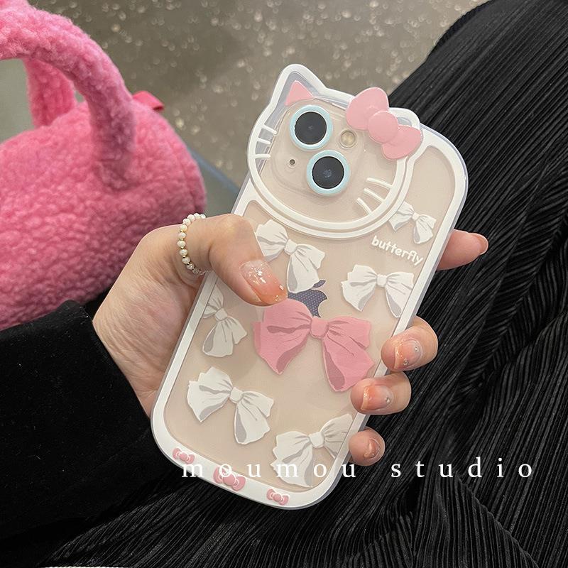Case Transparan Motif Kartun Lucu Gaya Jepang Korea Untuk Iphone 13 12 Pro Max X 11