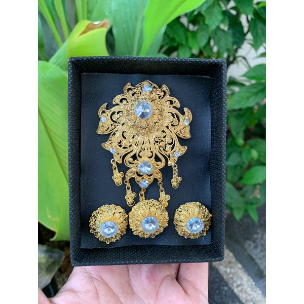 Set Bros Alpaka Bali Murah | Bros Kebaya