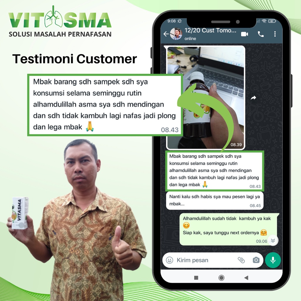 [[READY STOCK]] VITASMA Madu Asma Herbal Original Atasi Masalah Asma / TBC Paru Paru / Sesak Nafas / Sesak Napas / Batuk / Flek Obat Pernapasan Lega / Obat Batuk Herbal / Obat Asma Tbc / Asli Terlaris Terampuh Termurah BPOM Halal MUI-4