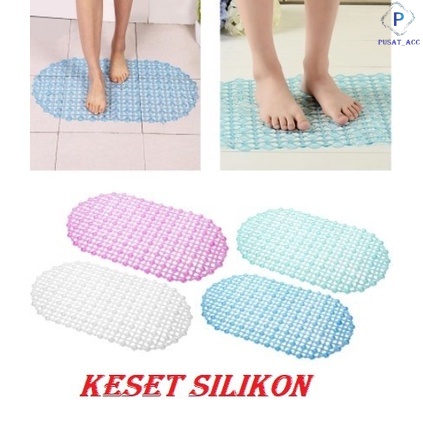 ST11 - Keset Kamar Mandi Silikon Anti Slip Licin Keset Toilet Wc