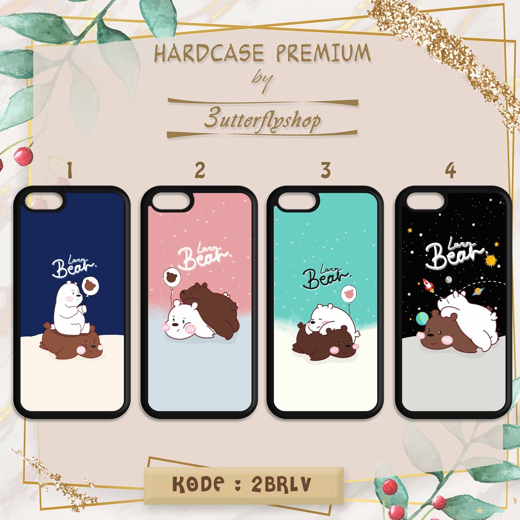 Hardcase Bear Love casing case HP xiaomi samsung iphone oppo vivo realme redmi meizu