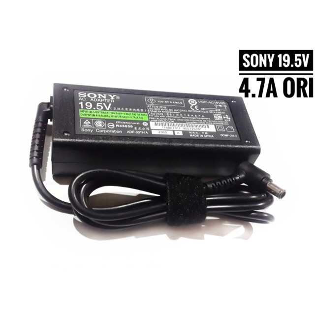 Adaptor laptop sony 19.5v 4.7A ORIGINAL CHARGER NOTEBOOK 19.5 volt 4.7 ampere cassan