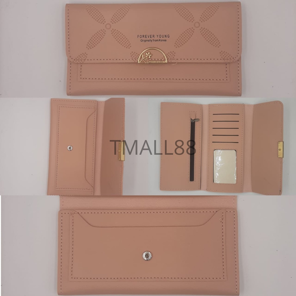 Dompet Panjang Wanita Motif Bunga Style Wanita Import Real Pict Tmall88