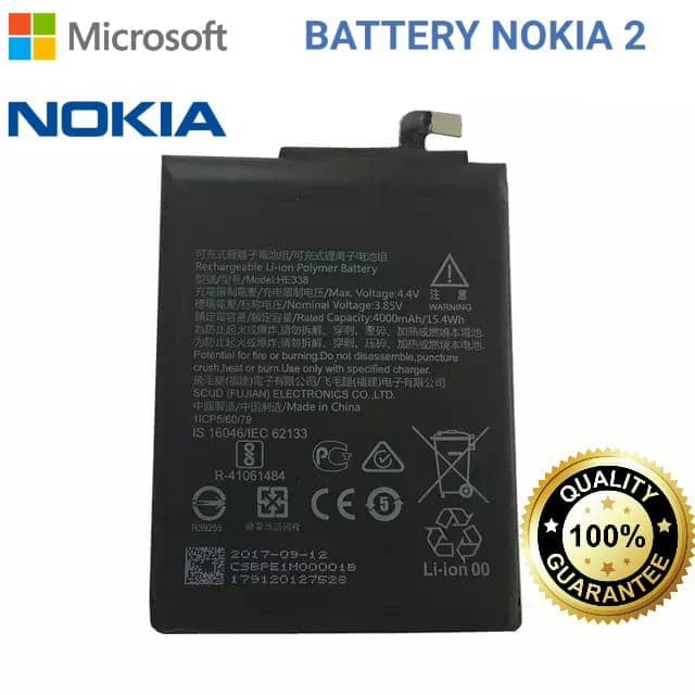 Baterai Battery Ori NOKIA 2 Android , HE338 , HE-338