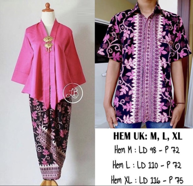 KEBAYA KUTUBARU FLOY COUPLE / KEBAYA MODERN / KEBAYA COUPLE