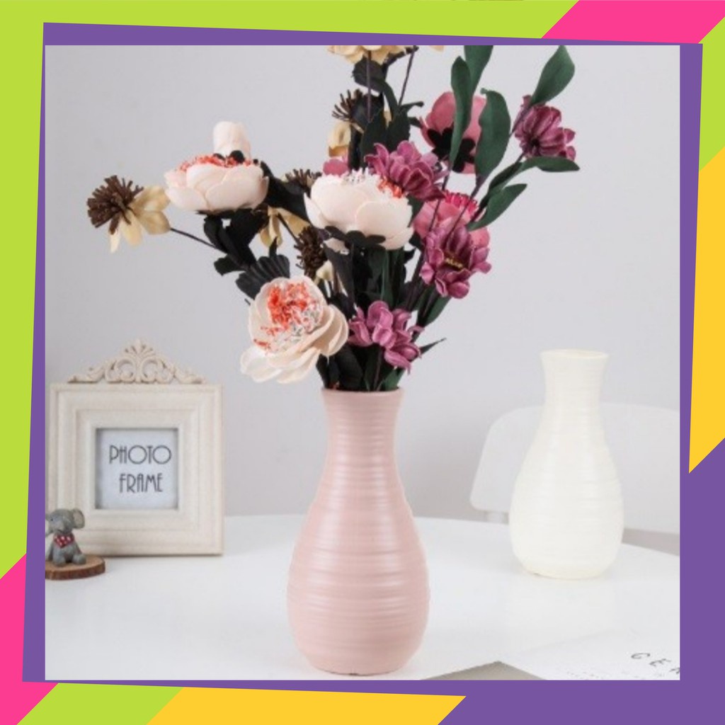 1295 / Pot bunga plastik model Kendi / Vas bunga plastik gaya Nordic / Pot bunga tanaman Artificial
