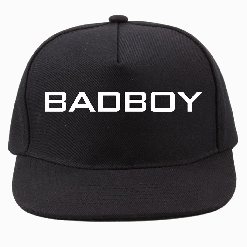 topi snapback badboy hitam
