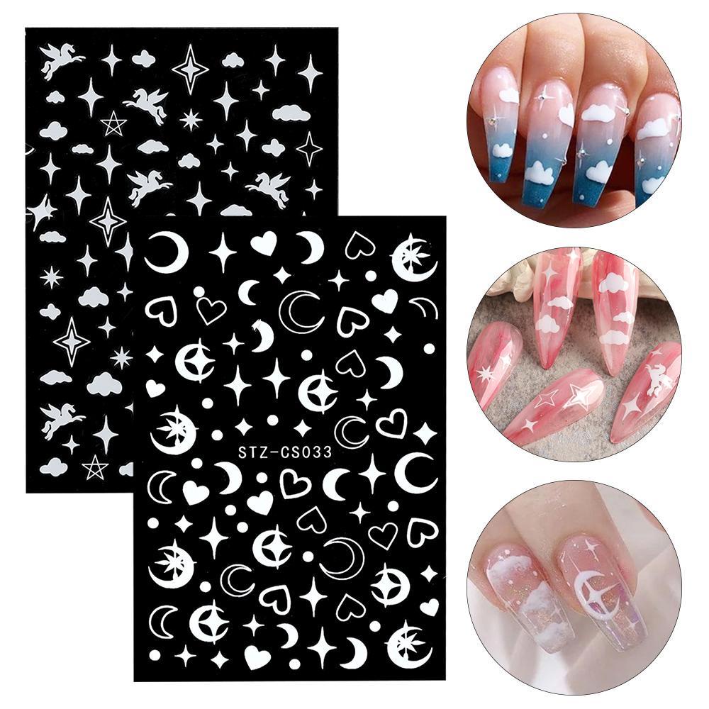 Top Nail Sticker Dekorasi Kuku DIY Desain Garis Curve Metal