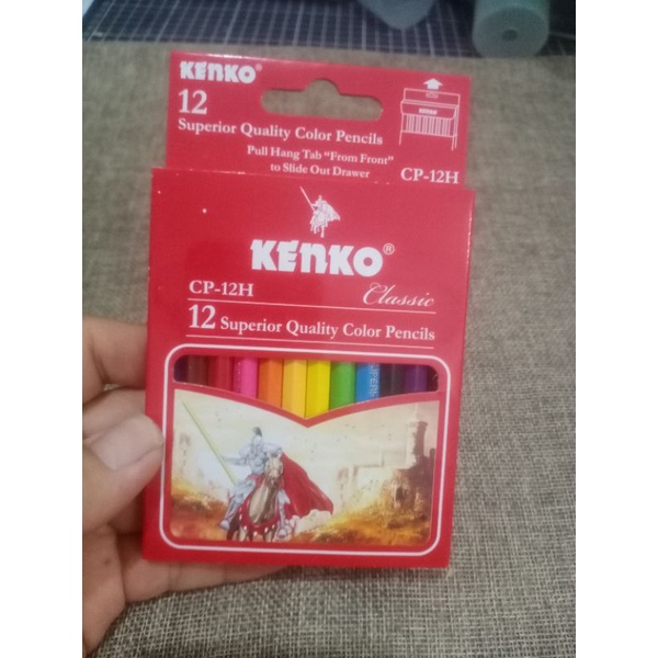 

Pensil warna kenko 12 pc pendek
