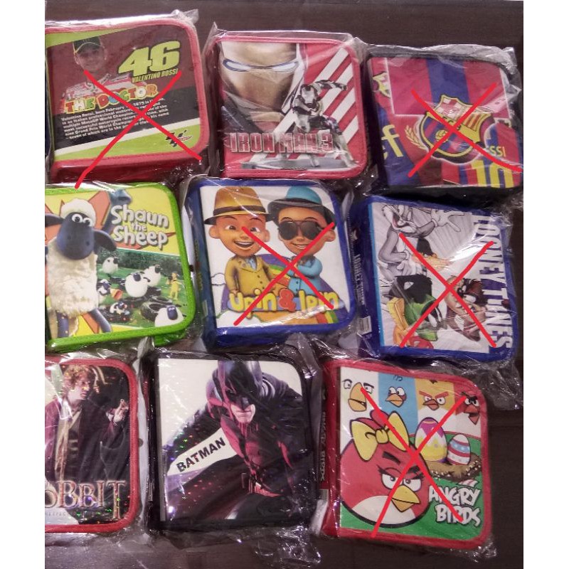 Tempat Kaset CD, DVD, VCD Kartun isi 40 pcs