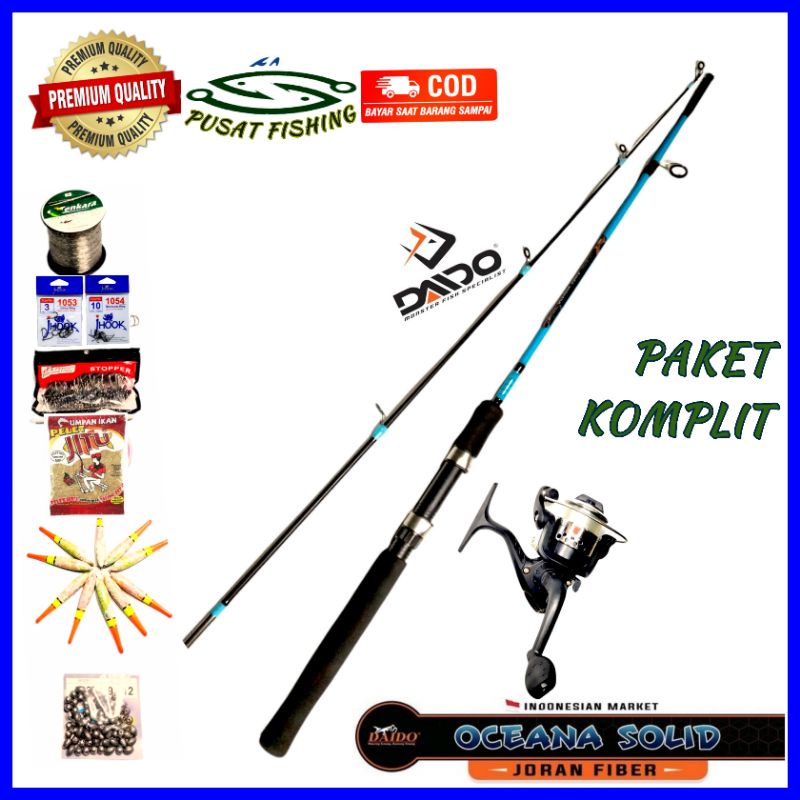 Satu Set Pancing Kolam Sungai DAIDO 120 135 150 Cm