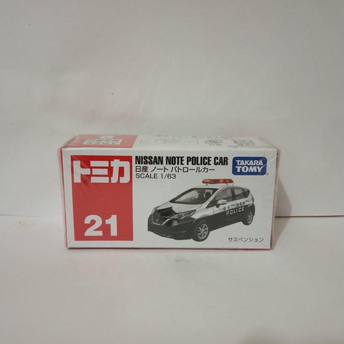Tomica No 21 Nissan Note Police car diecast mobil polisi takara tomy