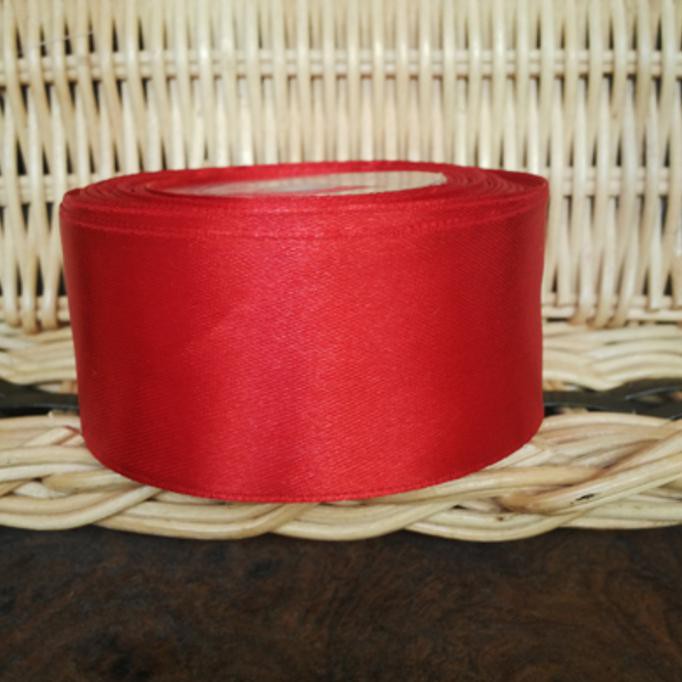 

Pita Satin Polos 1.5"/4 Cm Merah - 9012 Aksesoris Kerajinan Kado Craft
