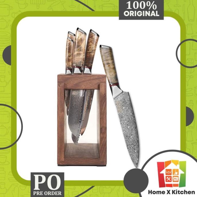 

Junyujiangchen Kitchen Damascus Knife Set Japanese Ori & Termurah Omasfikproject24