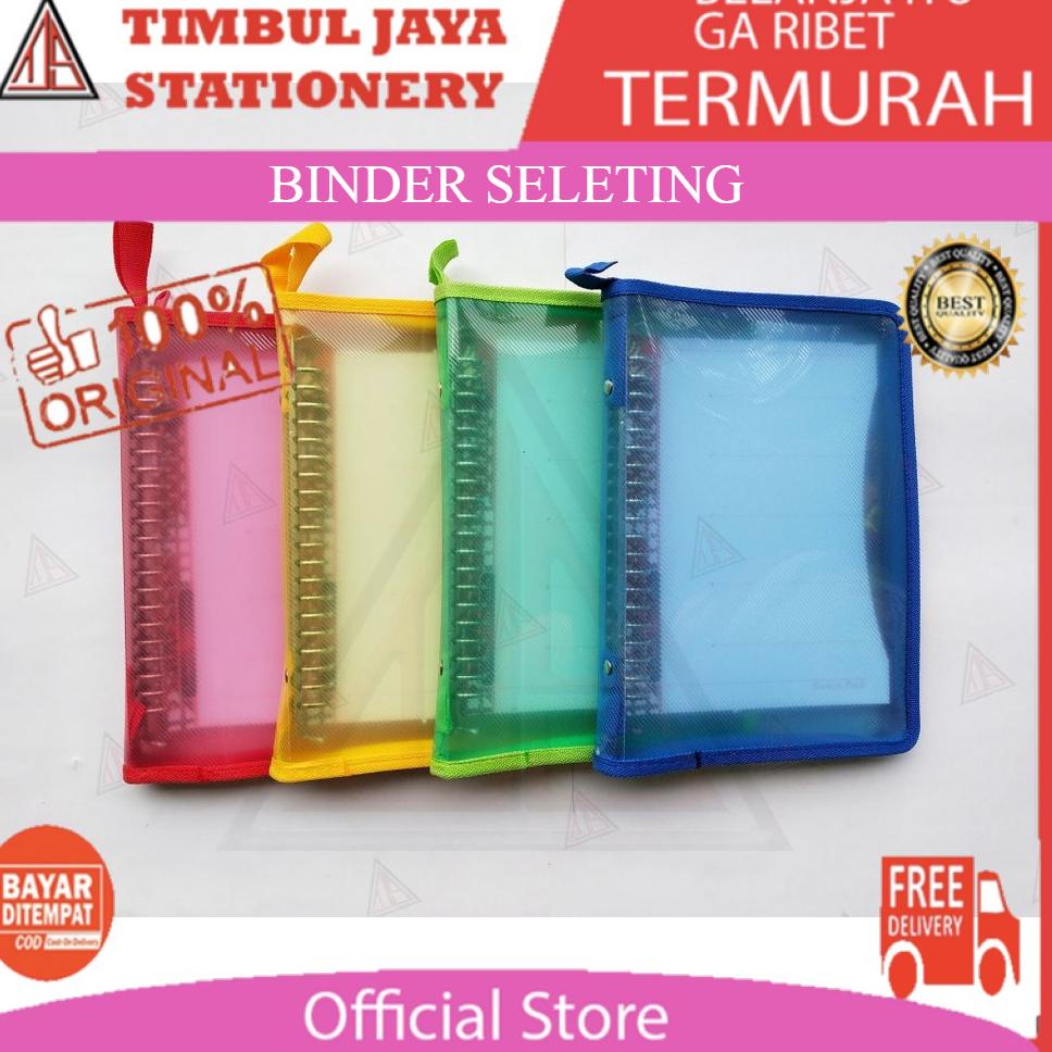 

[KODE PRODUK IAMSF8499] Binder seleting campus polos transparan A5 warna warni