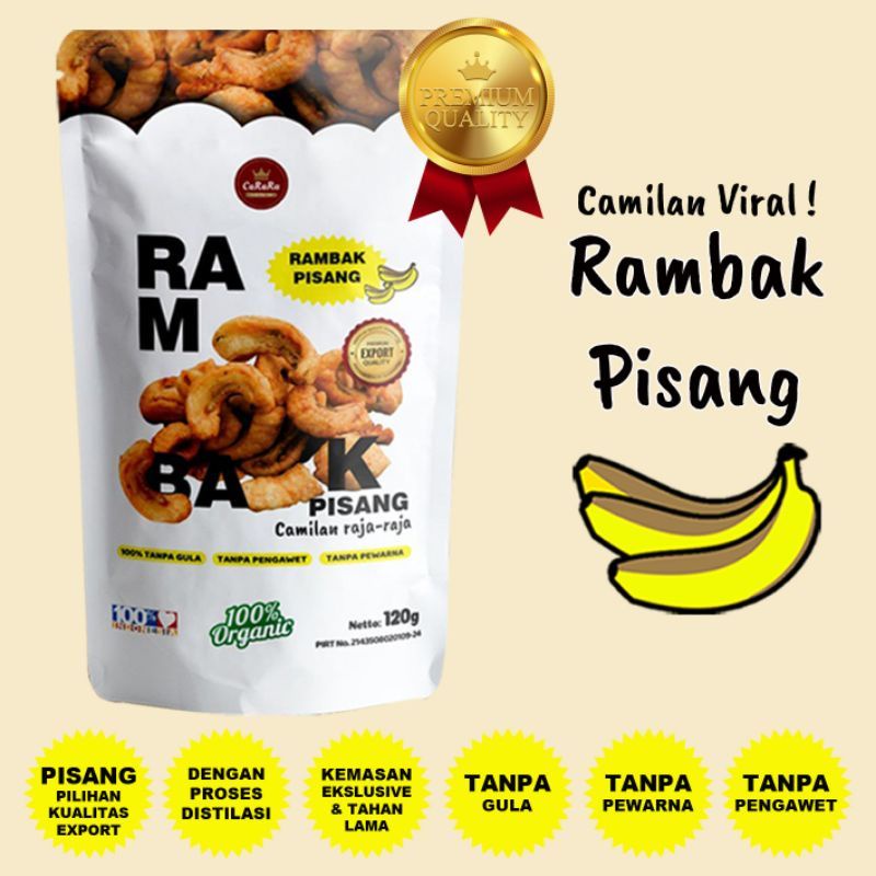 

Rambak Pisang Carara Camilan Sehat Tanpa Gula