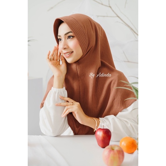 𝐁𝐘 𝐀𝐃𝐈𝐍𝐃𝐀 KHIMAR PET CRINKLE BERGO AIRFLOW HIJAB INSTANT KERUDUNG HAMIDAH JILBAB AIRFLOW