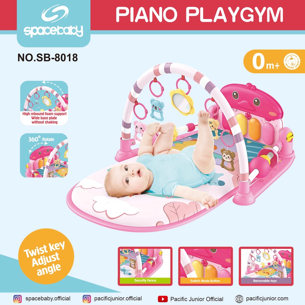 SPACEBABY SB 8013/SB 8017/SB 8018/SB 8020 PIANO PLAYGYM Matras Mainan