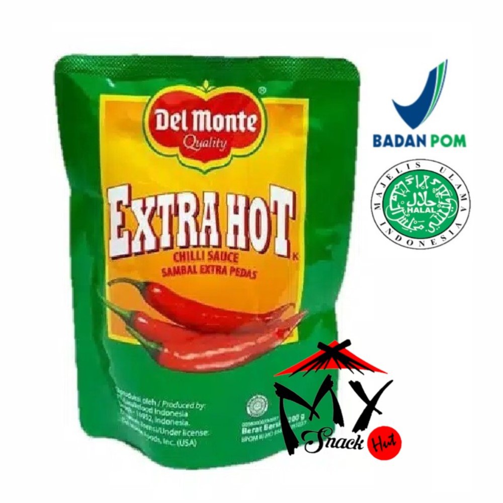 DELMONTE EXTRA HOT 200GR - SAUS DEL MONTE CHILLI SAUCE - SAOS SAMBAL ...