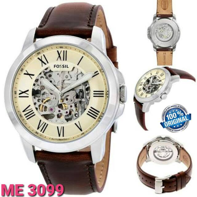 JAM TANGAN PRIA FOSSIL OTOMATIS AUTOMATIC TERBARU ORIGINAL ME 3099 Terbaru Termurah