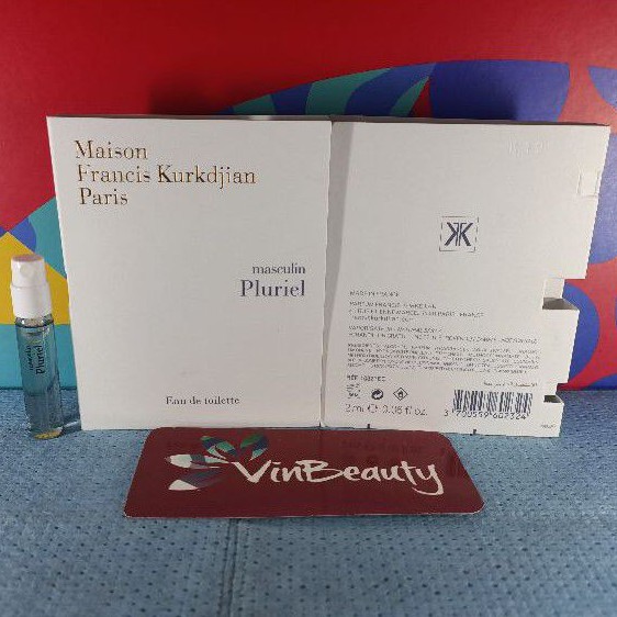 Vial Parfum OriginaL Maison Francis Kurkdjian Paris Masculin Pluriel EDT 2 ml Murah