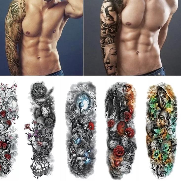 174 tatto Temporary tahan lama tidak mudah luntur / tatto temporer / tato full lengan DI4