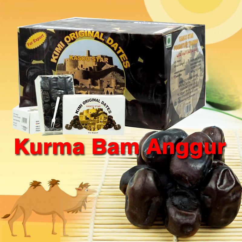 

Kurma Bam Anggur Penambah HB dan Trombosit Darah Jaminan Original Kurma Madu Premium Import