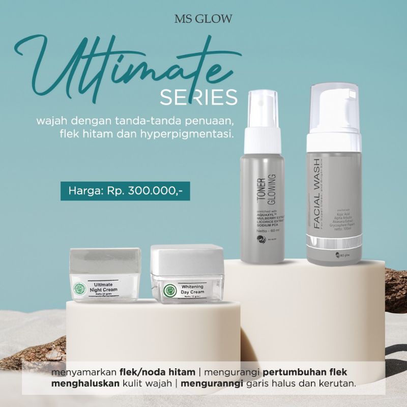 ms Glow cantik skincare paket ultimate