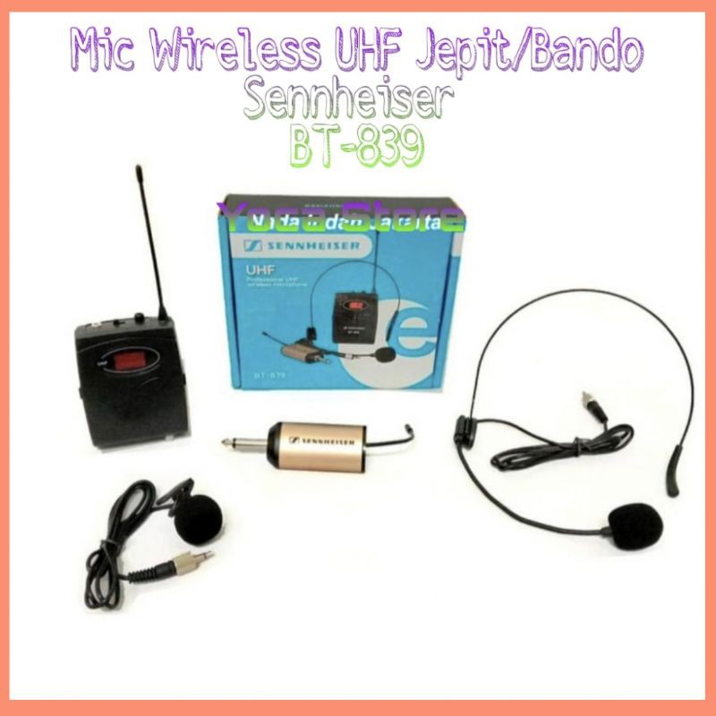 Mic Wireless Jepit+Bando Sennheiser BT-839