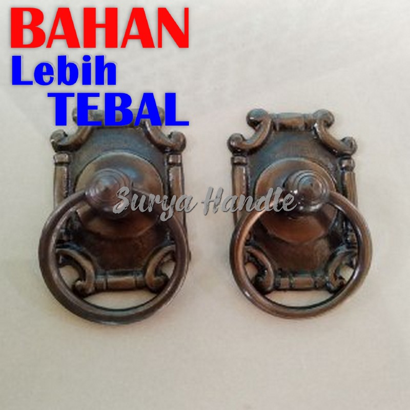 Handle Pintu Rumah Gebyok Kotak Kecil 030 Tarikan Gagang PintuKuningan