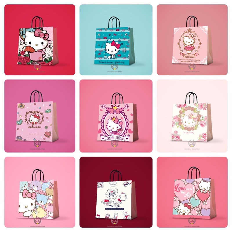 

paperbag birthday/sanrio/paperbag custom/hampers ultah/hampers birthday/hampers ulang tahun