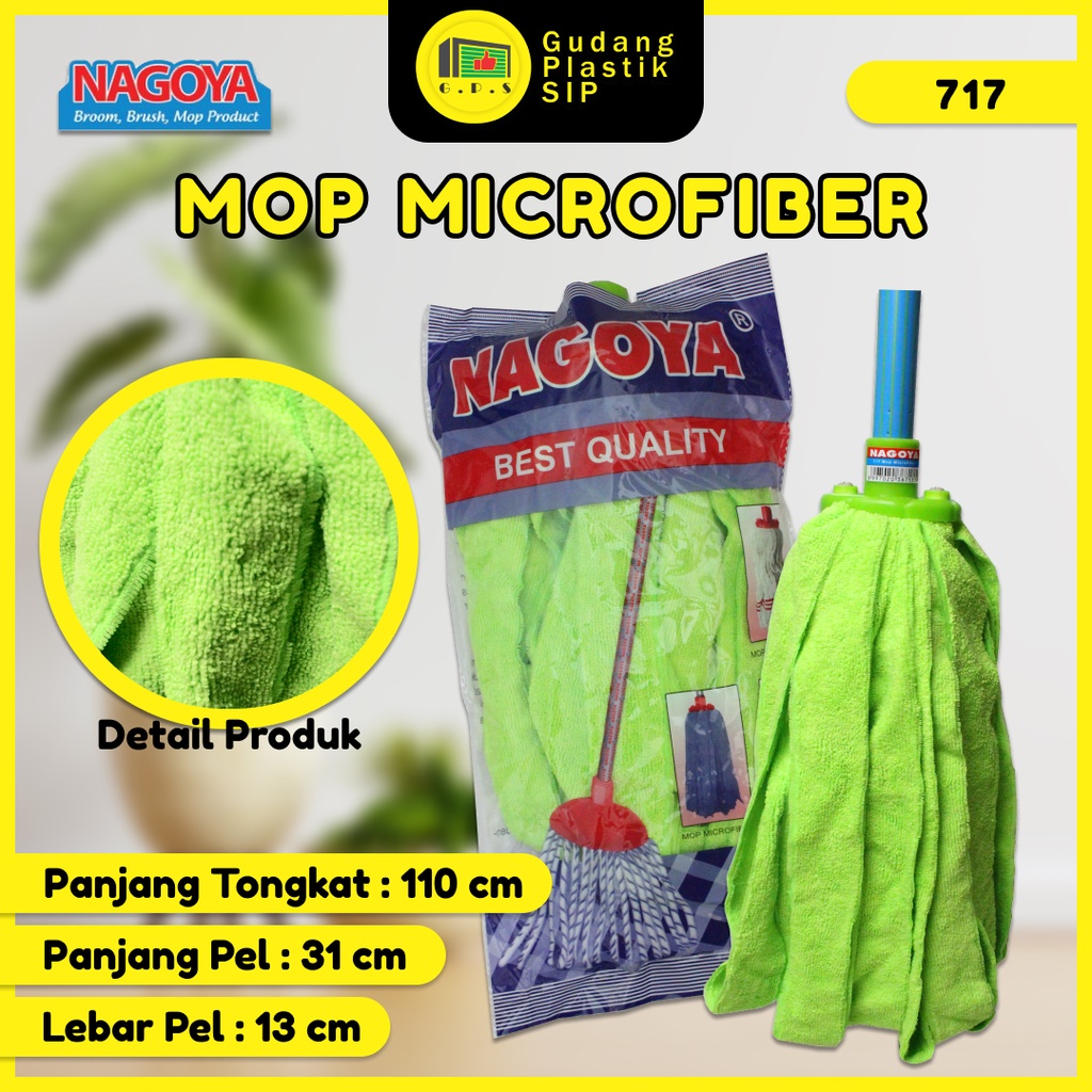 Pel Lantai Plus Gagang Sumbu / Nagoya 717 Mop Microfiber