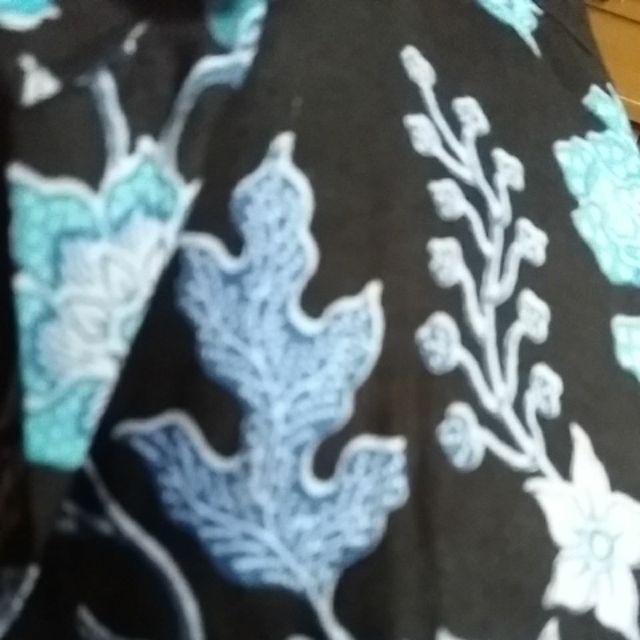 Kemeja Hem Batik Anak Motif Blarak Biru Baju Atasan Laki-laki Cowok Trend Modern Murah