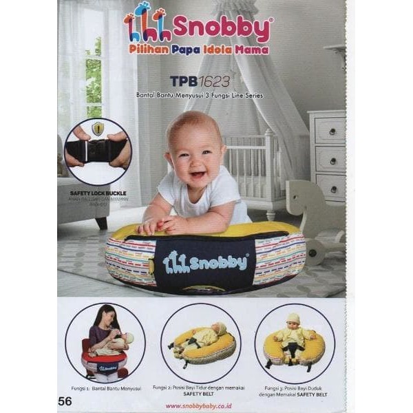 Bantal Menyusui 3 in 1 SNOBBY TPB1623 Line Series