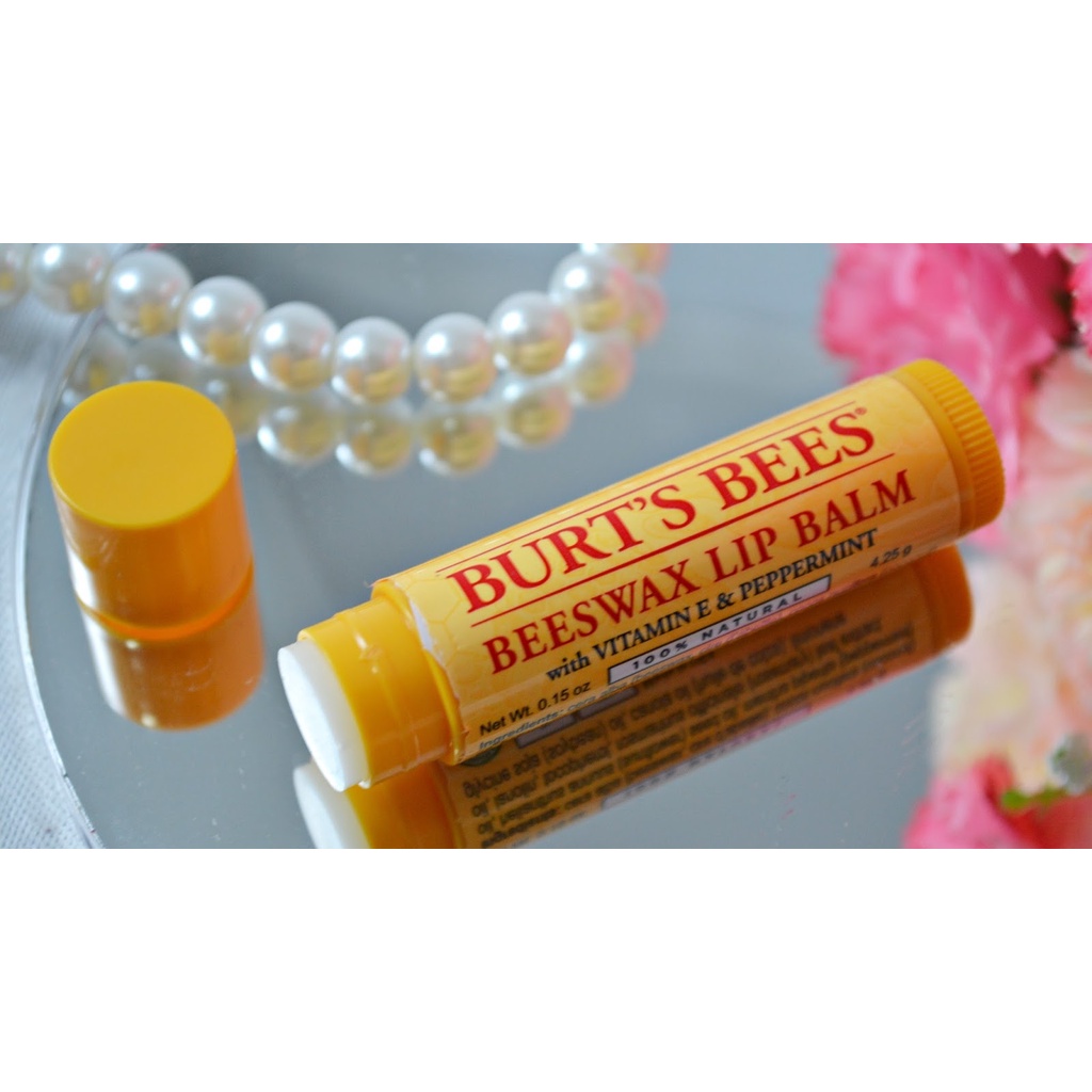 Burt's Bees Lip Balm Beeswax with vitamin E and Peppermint original burt burts oil Grosir