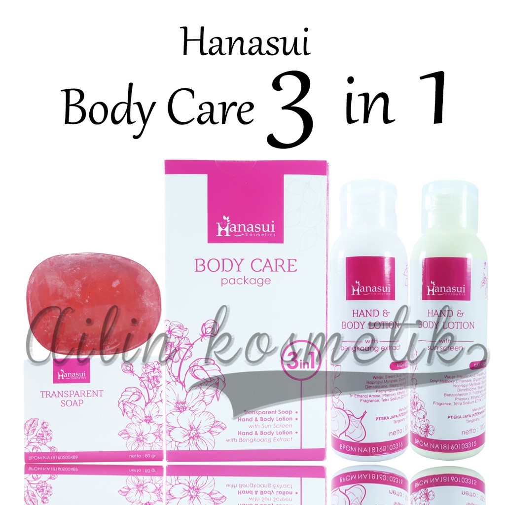 LOTION HANASUI 3IN1 ORIGINAL BPOM / 3 in 1body care by AILIN