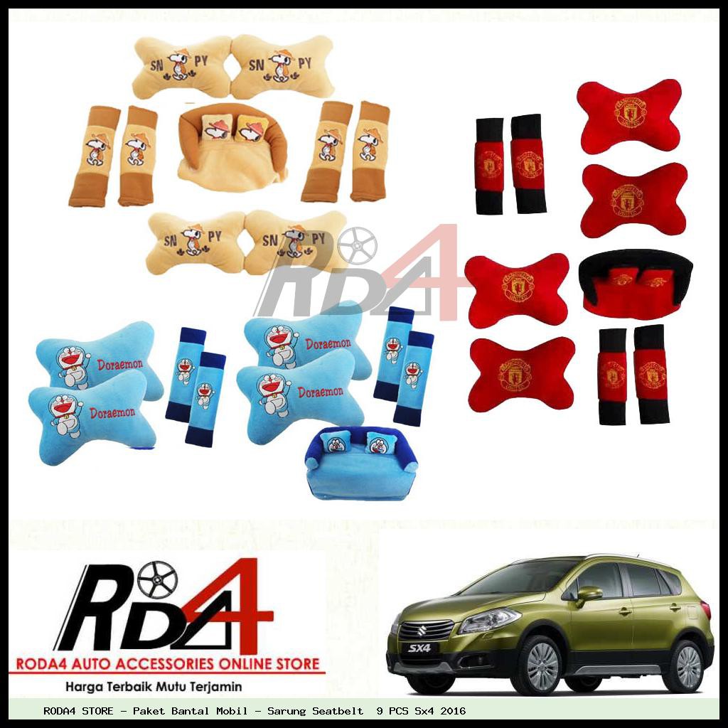 Paket Bantal Mobil - Sarung Seatbelt  9 PCS Sx4 2016