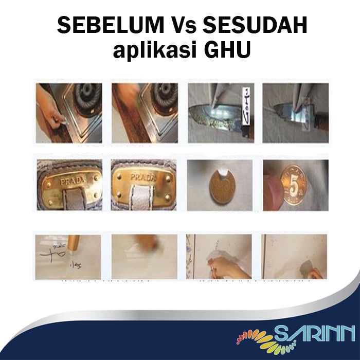 GHU Pengkilap Besi Logam Stainless Steel sekaligus membersihkan kerak pada logam multifungsi steel polish