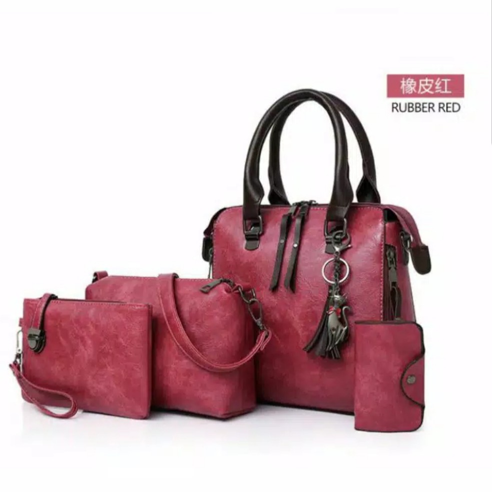 201003 Tas Kerja Wanita Import Handbag Cewek Impor 4 in 1 BQ2445 JTF819624 GT1662 LT1496 CR7180 EL458